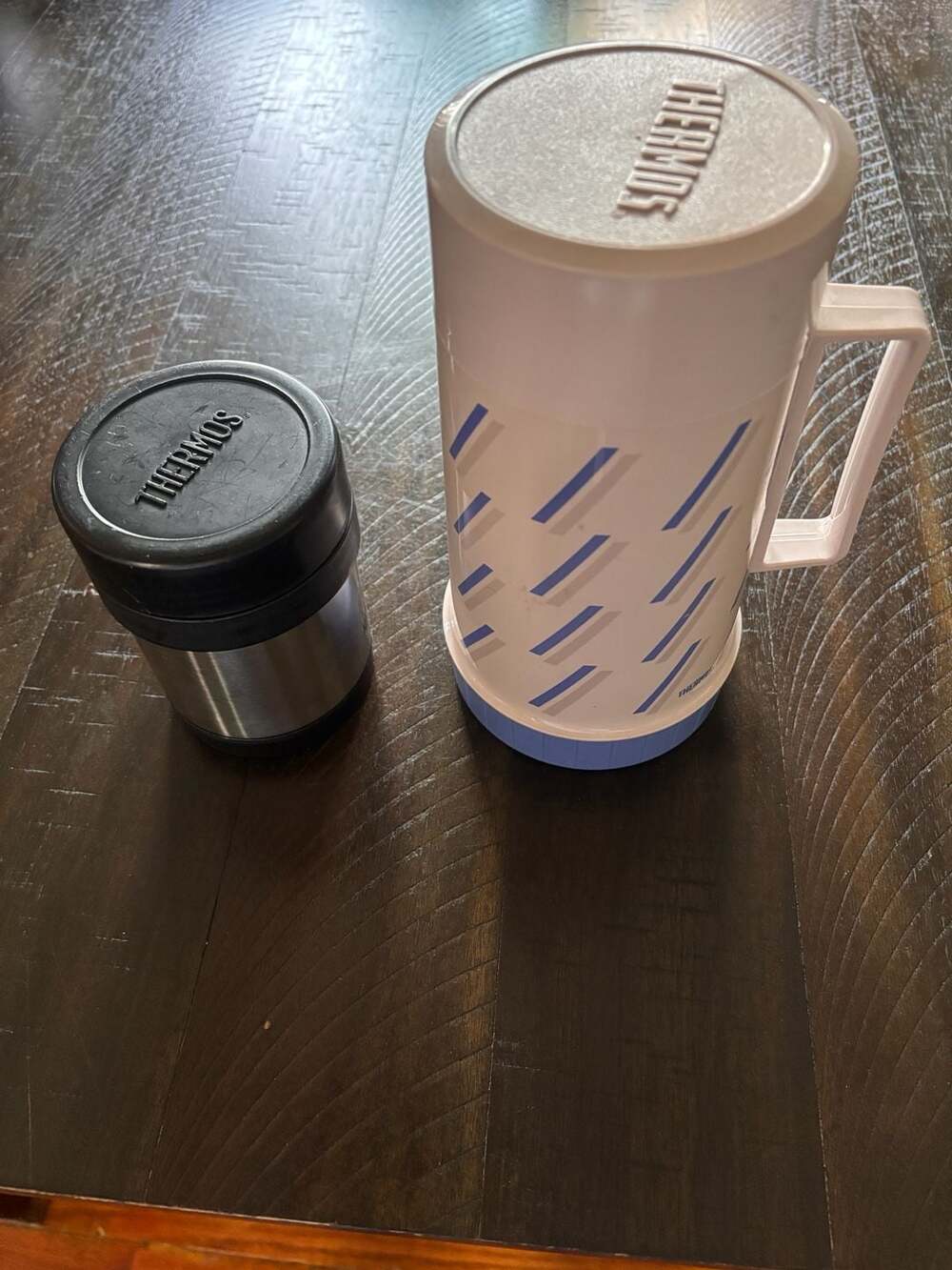 Vintage Thermos King Seeley Insulated Travel Jug and Food Jar Lot of 2